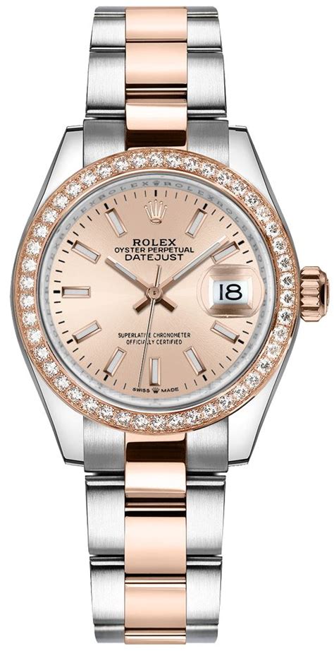 rolex femme or rose